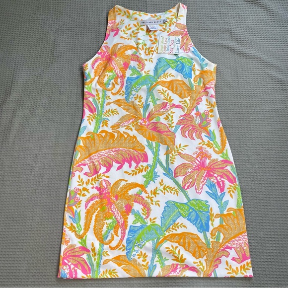 Gretchen Scott Designs Dresses & Skirts - New Gretchen Scott Swerve Dress Medium Womens Palm Palm Multi Sleeveless